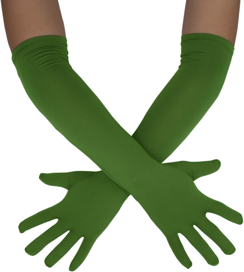 Sheface Men's and Women's 18" Spandex Long Gloves Stretchy Banquet Party Wedding Costume Gloves - Image 1